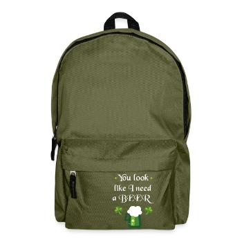 On dirait que je besoin d'une bière - Sac à dos - vert olive - Devant