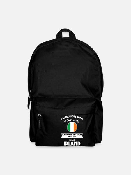 Keine Therapie - Irland - Rucksack - Schwarz