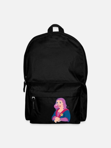 Mona Lisa chewing gum - Backpack - black