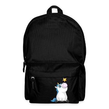 Süßes Comic Einhorn - Rucksack - Schwarz - Vorne