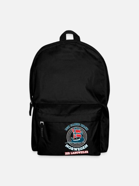 Design Langweiler Norwegen Schiff - Rucksack - Schwarz