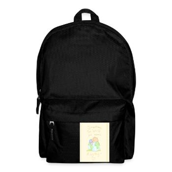 The world needs a big Hug - Backpack - black - Front
