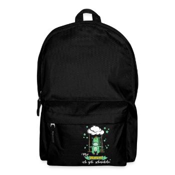 Einhorn - Mir reichts ich geh schaukeln - Rucksack - Schwarz - Vorne