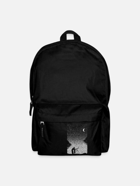Astronomie Sternenhimmel Kunst Vater und Tochter - Rucksack - Schwarz