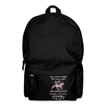 Once Upon A Time There Was A Girl Who Really Love - Backpack - black - Front