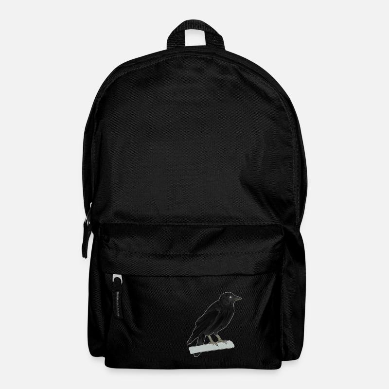 Jackdaw raven bird - Backpack - black