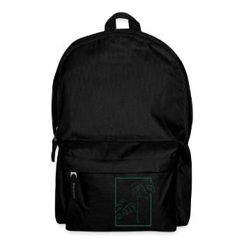 Monstera, plante d'intérieur, cadeau, nature, lineart - Sac à dos - noir - Devant