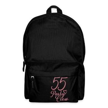 55 Party Crew 55th Birthday Party 55 Years Old - Backpack - black - Front