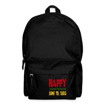 Juneteenth zerbricht seit 1865 jede Kette - Rucksack - Schwarz - Vorne