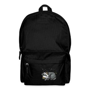 Schlafender Dachs - Rucksack - Schwarz - Vorne