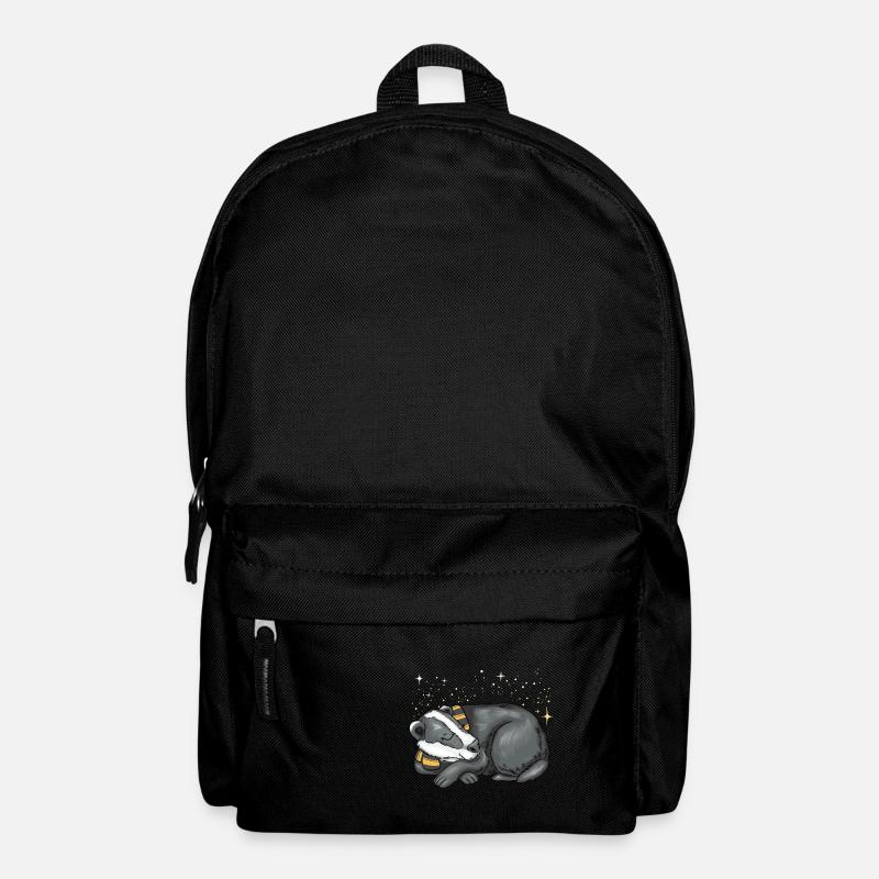 Schlafender Dachs - Rucksack - Schwarz
