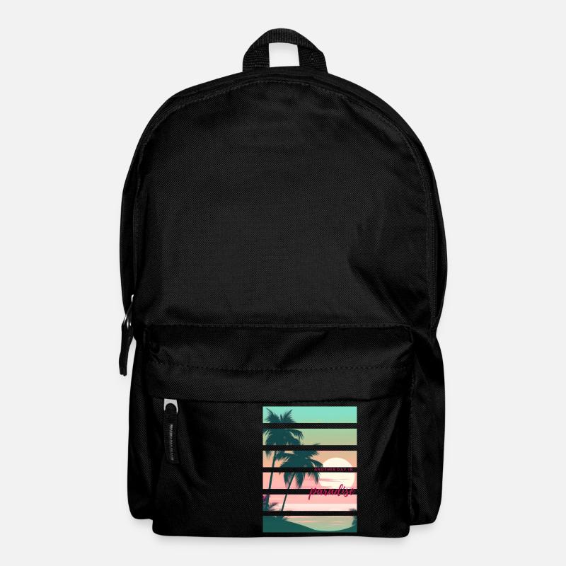 Another day in paradise - Rucksack - Schwarz
