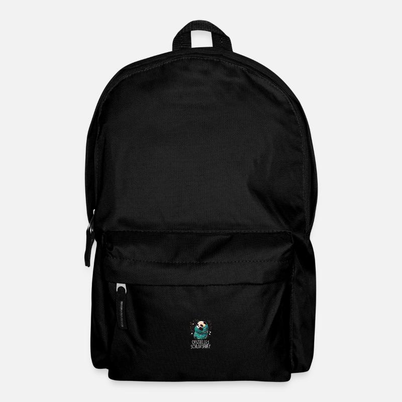 Offizielles Schlafshirt Panda Pandabär Nachtshirt - Rucksack - Schwarz