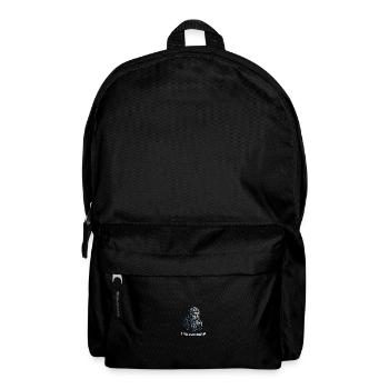 Lustiger Bart Spruch Unrasierbar Wikinger - Rucksack - Schwarz - Vorne