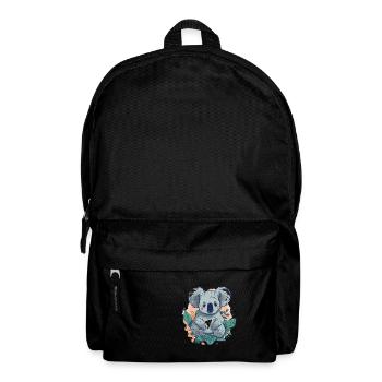 Cute Anime Style Koala Kawaii - Backpack - black - Front