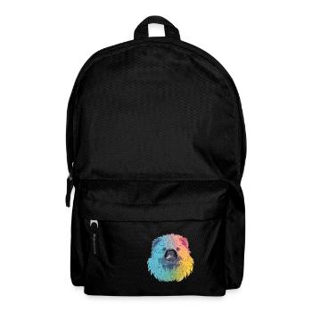 Mignon Anime Style paresseux ours Kawaii - Sac à dos - noir - Devant