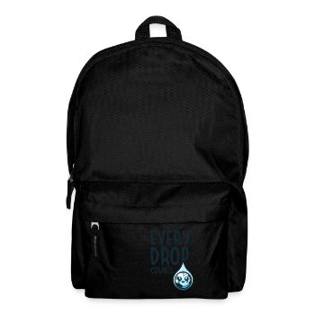 Every drop counts Rainwater harvest - Backpack - black - Front