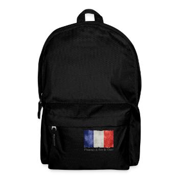 Drapeau France bleu blanc rouge Français fier - Sac à dos - noir - Devant