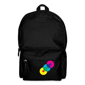 Vinyl Records (Diagonal) - Backpack - black - Front