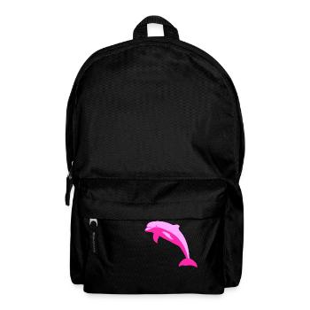 Pink dolphin - Rucksack - Schwarz - Vorne