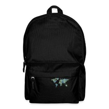 map of the world world map - Backpack - black - Front