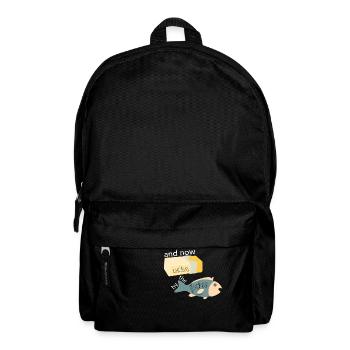 Butter bei die Fische - Rucksack - Schwarz - Vorne