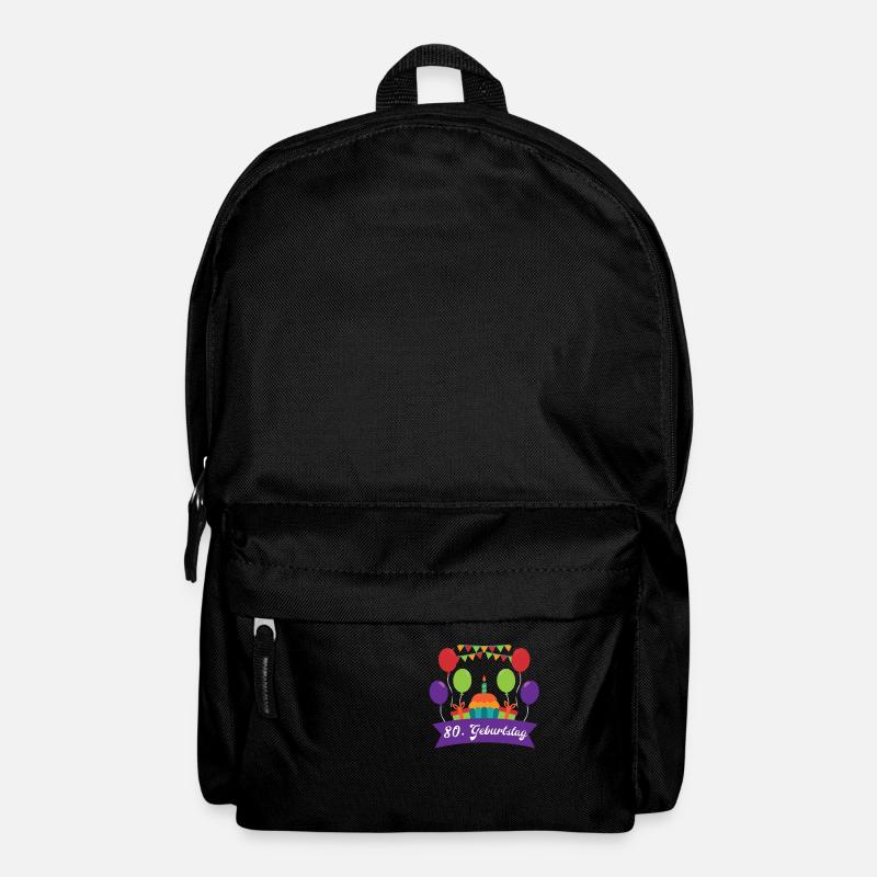 80 Geburtstag - Rucksack - Schwarz