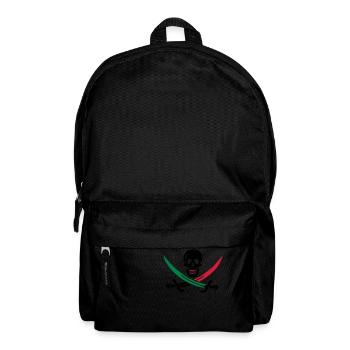 Skull with colorful sabers - Backpack - black - Front