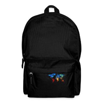 World's map - Backpack - black - Front
