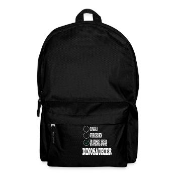 In einer Beziehung mit meinem Dino - Rucksack - Schwarz - Vorne