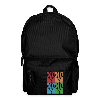 Hot air balloon collage - Backpack - black - Front