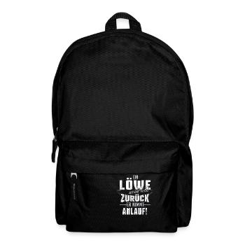 Löwe Sternzeichen - Rucksack - Schwarz - Vorne