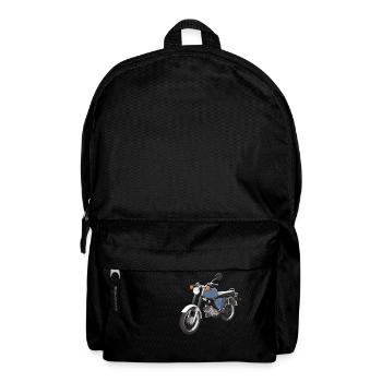S50 blau - Rucksack - Schwarz - Vorne