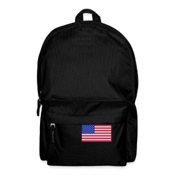 usa flag - Backpack - black - Front