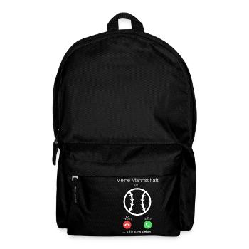 Geschenk Anruf Volleyball Mannschaft ruft - Rucksack - Schwarz - Vorne