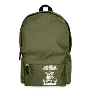 SCHLAGZEUGER / INSTRUMENT / GESCHENK - Rucksack - Olivgrün - Vorne