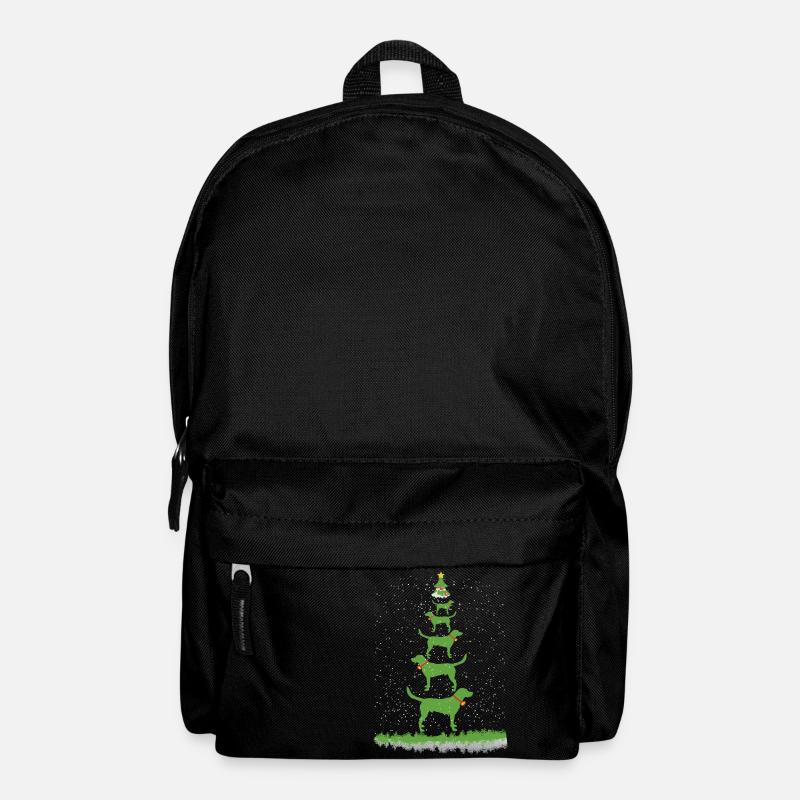 Labbi Weihnachtsbaum - Rucksack - Schwarz