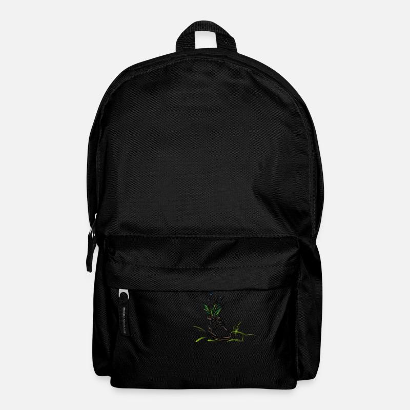 Chaussure à fleurs - Sac à dos - noir