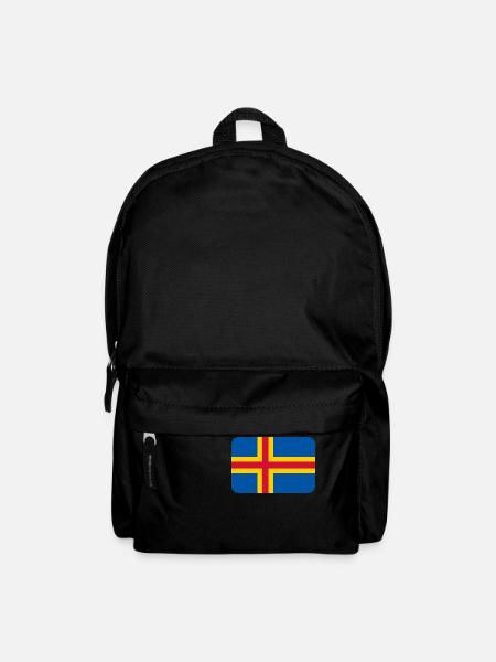 ALAND FLAG round corner 400 dpi - Rucksack - Schwarz