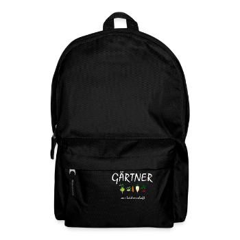Gärtner aus Leidenschaft - Rucksack - Schwarz - Vorne