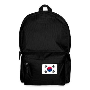 SOUTH KOREA FLAG round corner 400 dpi - Backpack - black - Front