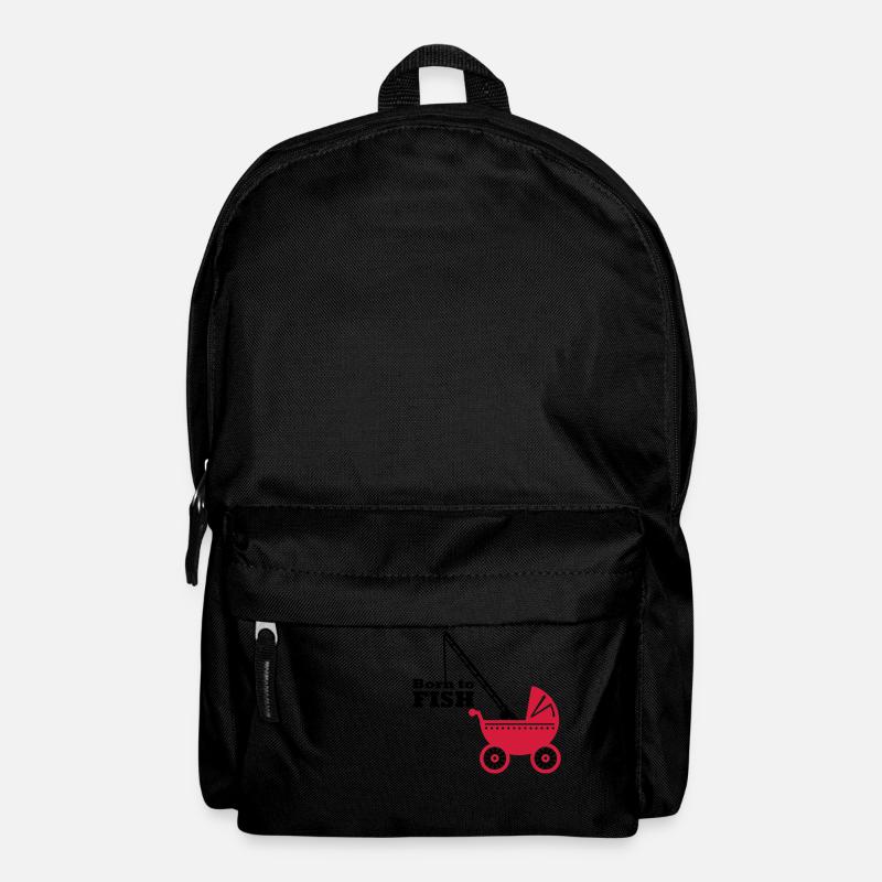 born to fish (landau, 2c) - Sac à dos - noir
