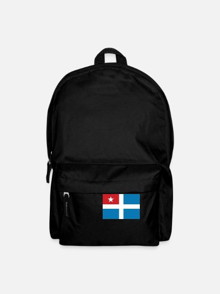 Kreta Flagge Reise Geschenk - Rucksack - Schwarz