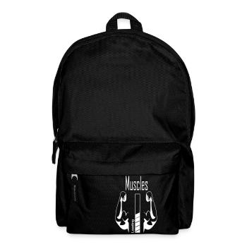 muskeln Bizeps - Rucksack - Schwarz - Vorne