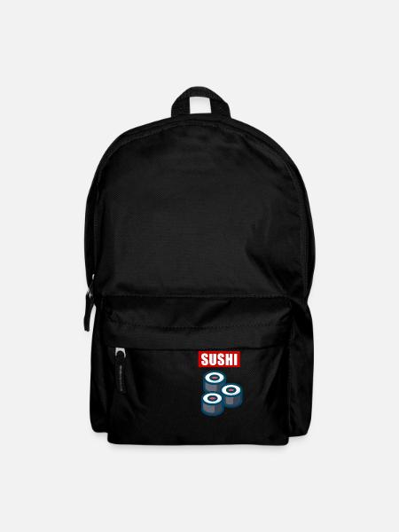 3 Sushi Rollen - Rucksack - Schwarz