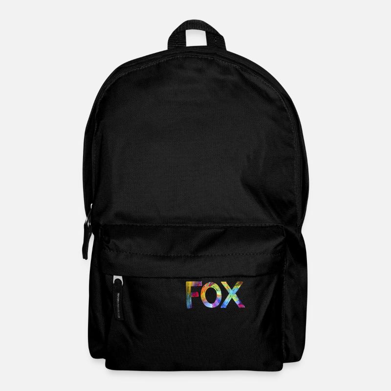 Colourful Fox - Rucksack - Schwarz
