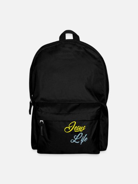 Jesus is my life - Backpack - black