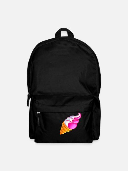 glace vanille fraise kawa - Sac à dos - noir