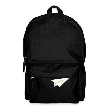 Classic Paper Aeroplane - Backpack - black - Front