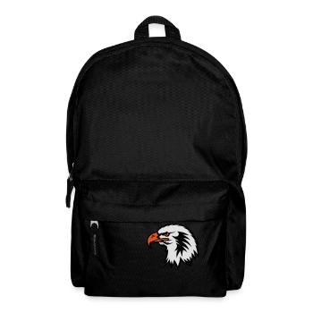 aigle tete eagle dessin face cartoon 702 - Sac à dos - noir - Devant